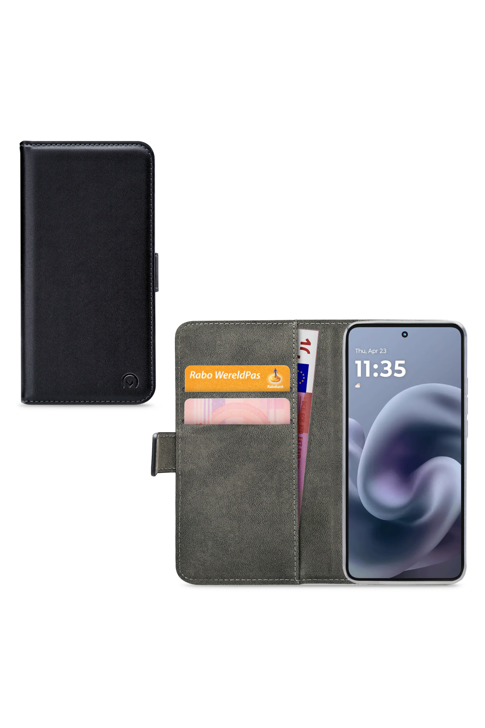 Mobilize Classic Gelly Wallet Book Case Motorola Moto G86 Power Black