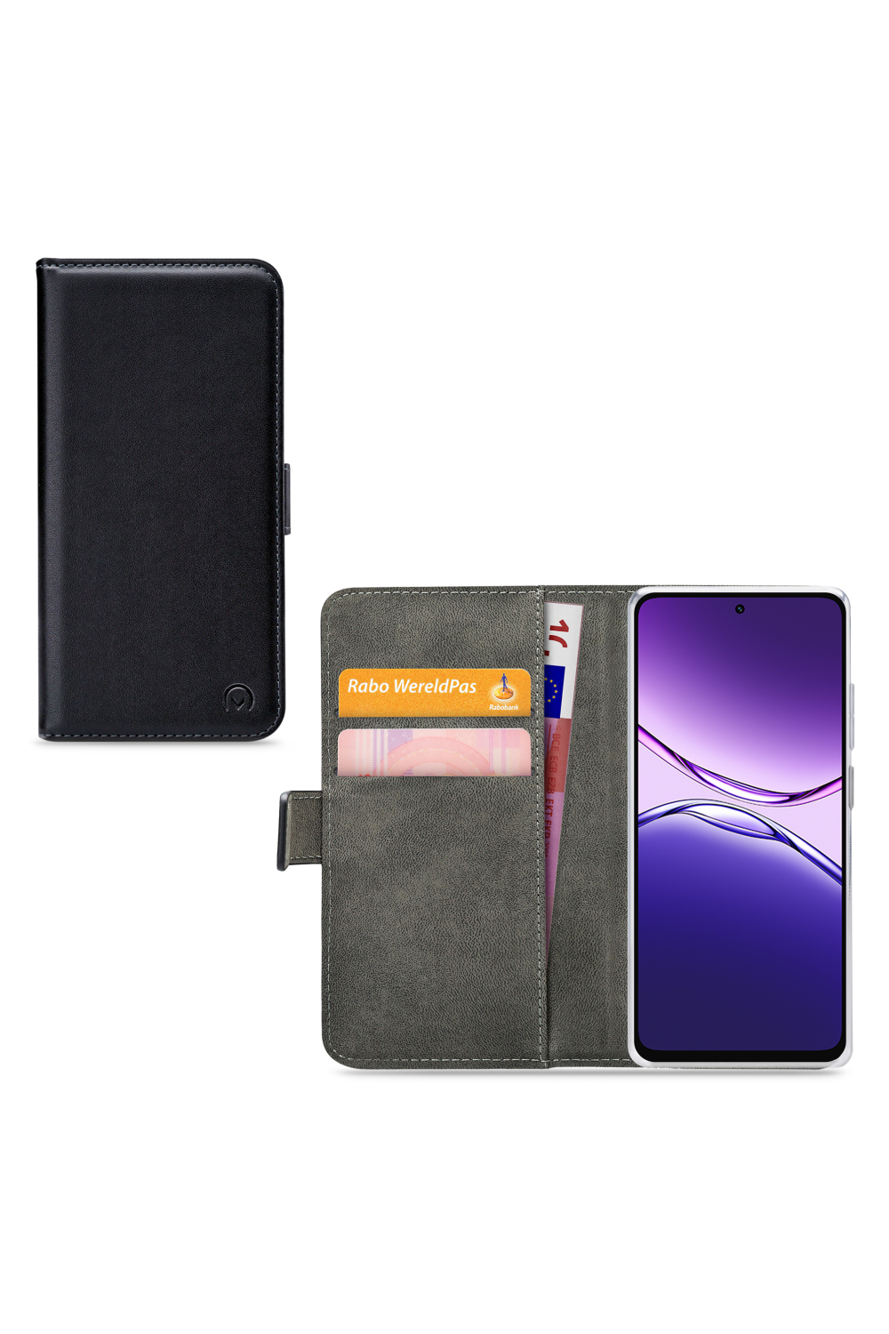 Mobilize Classic Gelly Wallet Book Case Oppo A5M Black - Afbeelding 2