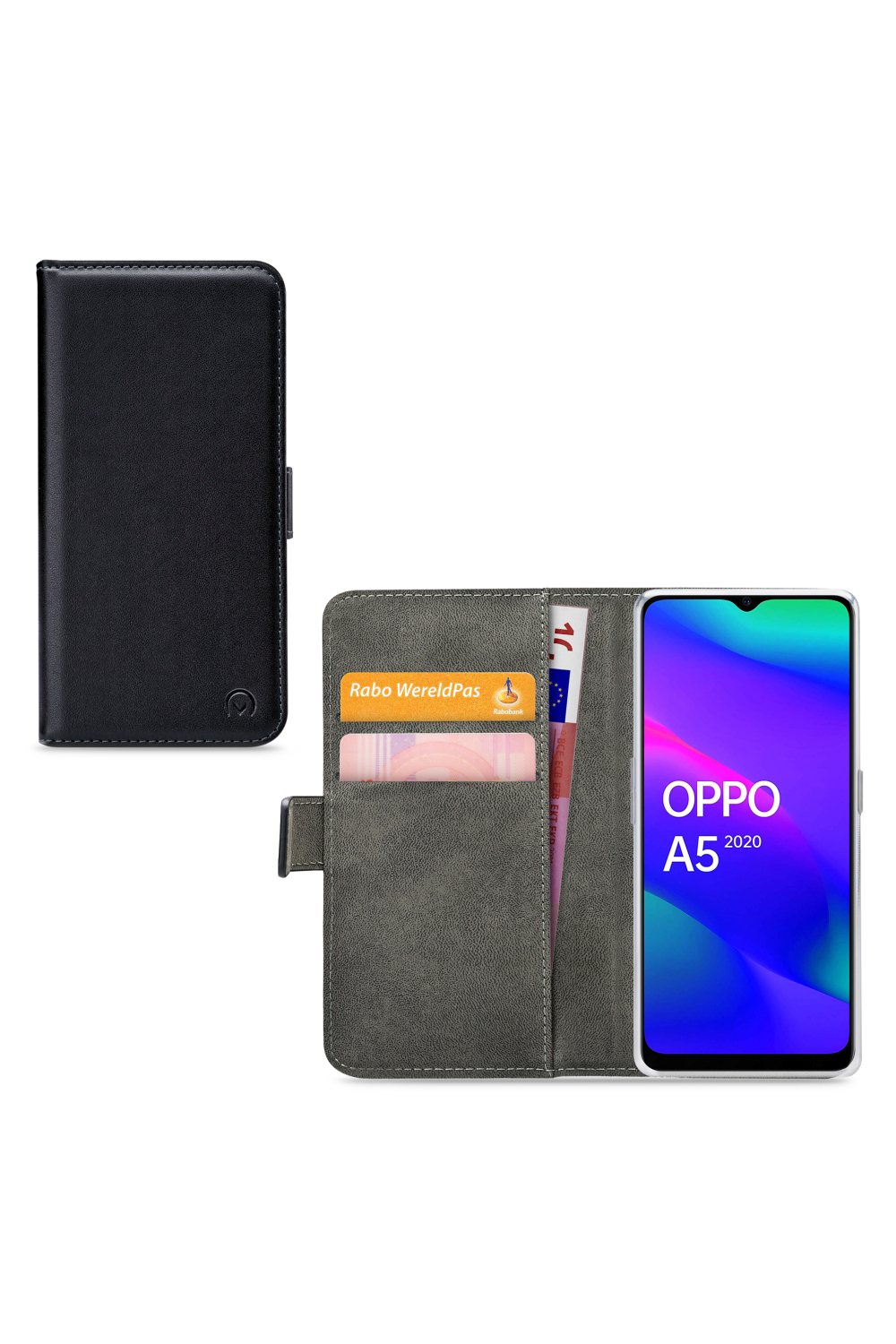 Mobilize Classic Gelly Wallet Book Case Oppo A5 5G Black - Afbeelding 4