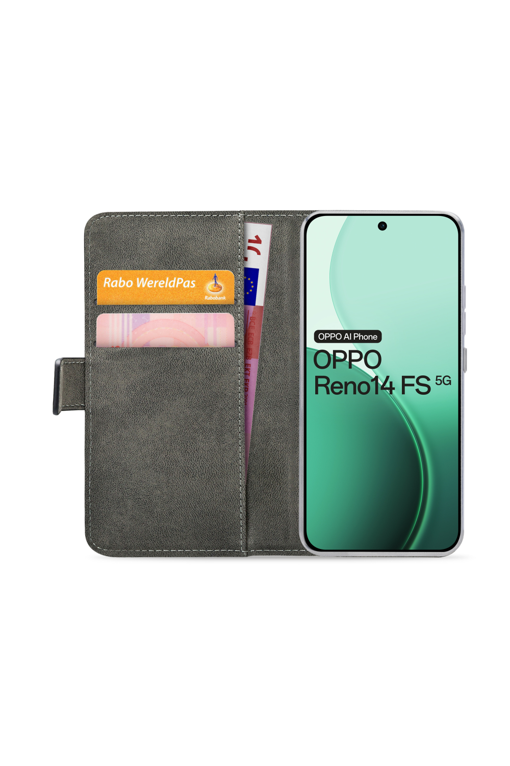 Mobilize Classic Gelly Wallet Book Case Oppo Reno14 F/Reno14 Fs Black - Afbeelding 2