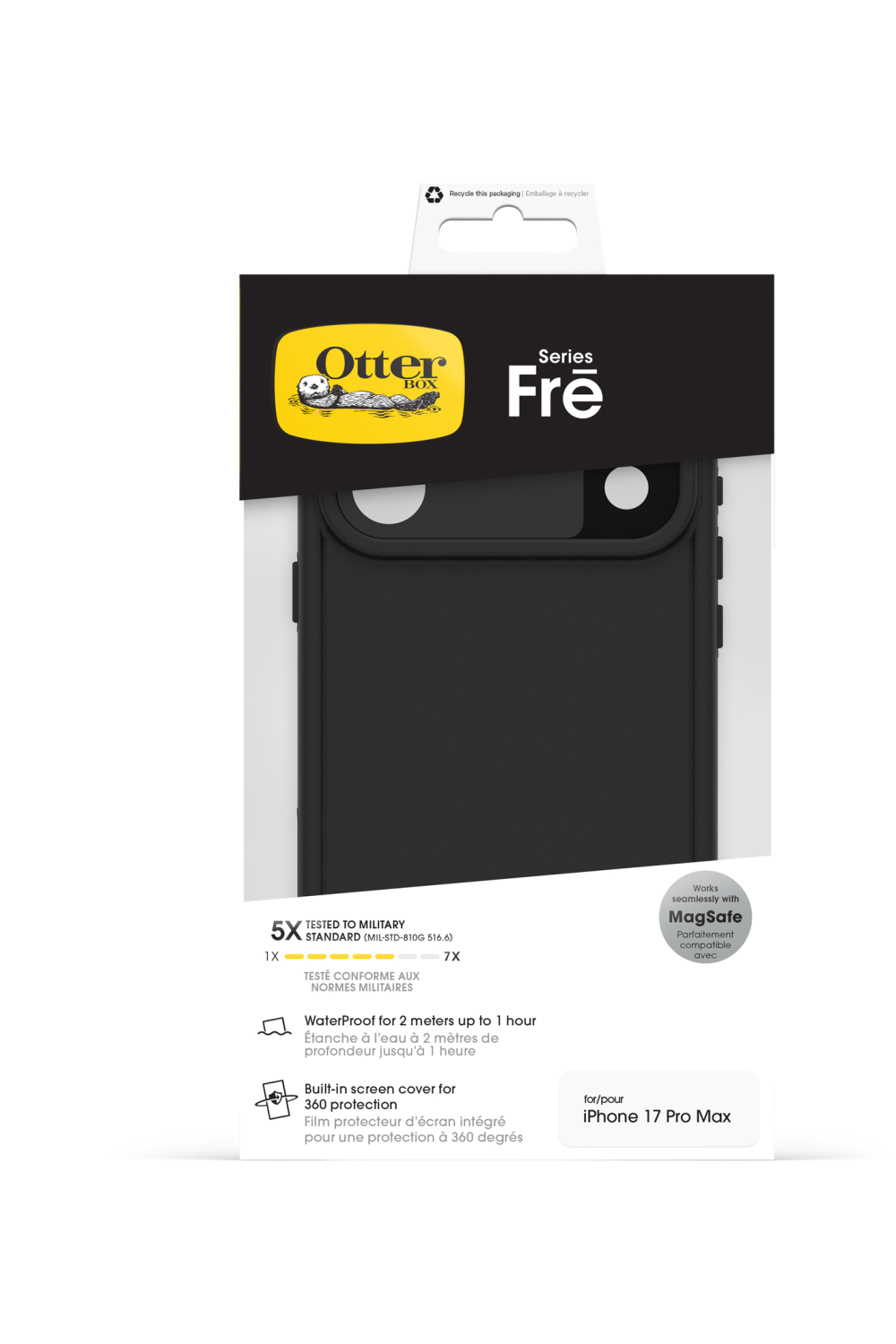 Otterbox Fre For Magsafe Case Apple Iphone 17 Pro Max Black - Afbeelding 6