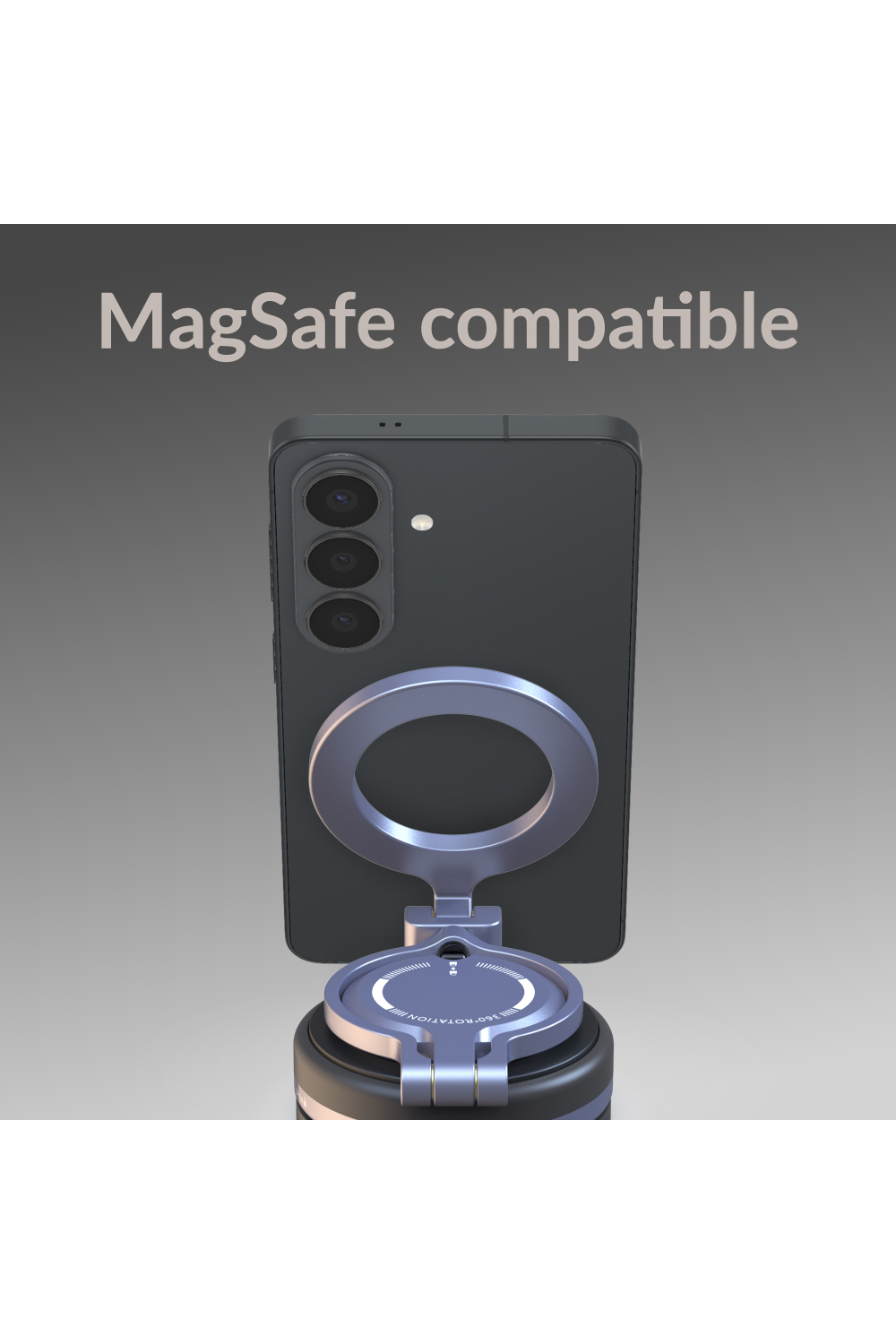 Mobilize Magsafe Compatible Phone Holder - 360° Rotatable & Foldable - Vacuum Suction - Premium Alloy - Afbeelding 6