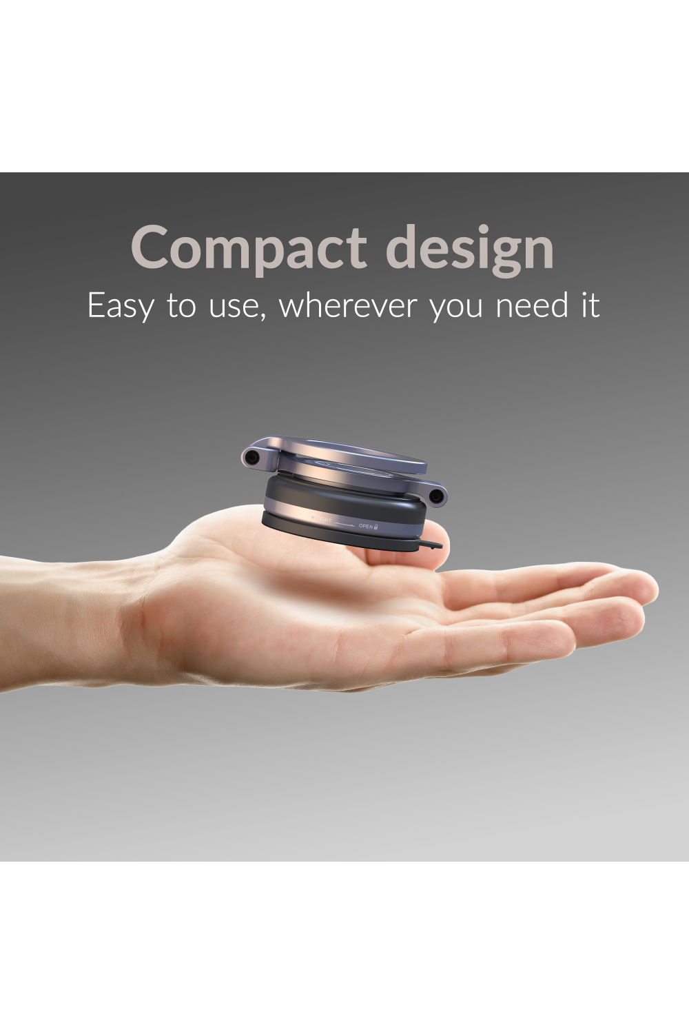 Mobilize Magsafe Compatible Phone Holder - 360° Rotatable & Foldable - Vacuum Suction - Premium Alloy - Afbeelding 7