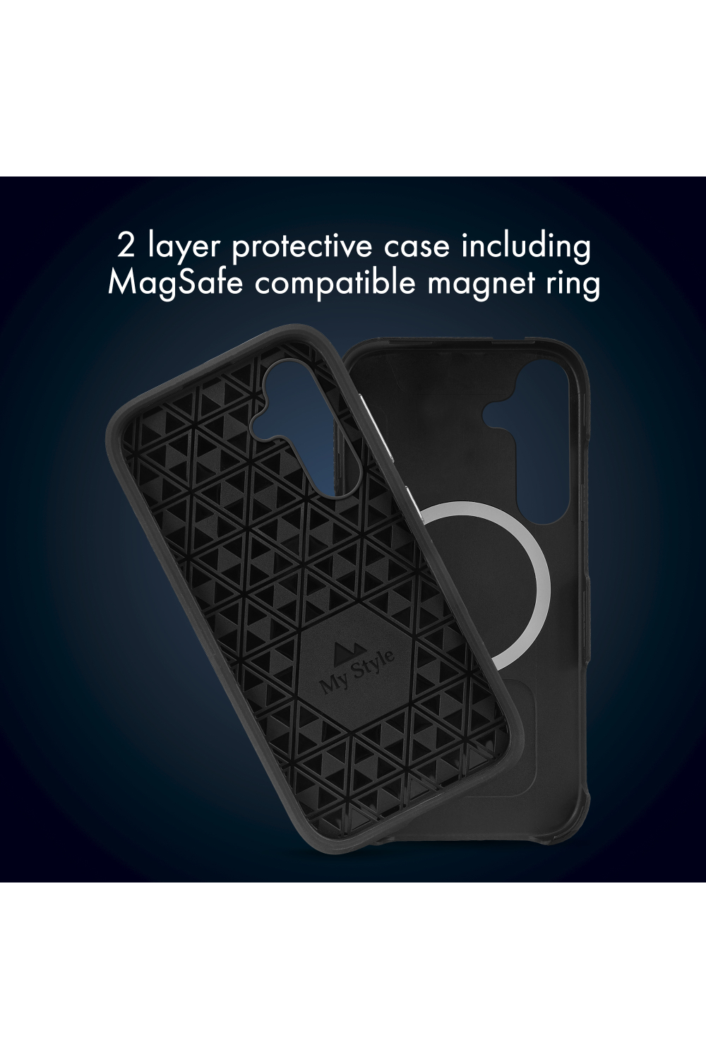 My Style Magsafe Tough Case For Samsung Galaxy S26+ 5G Black - Afbeelding 2