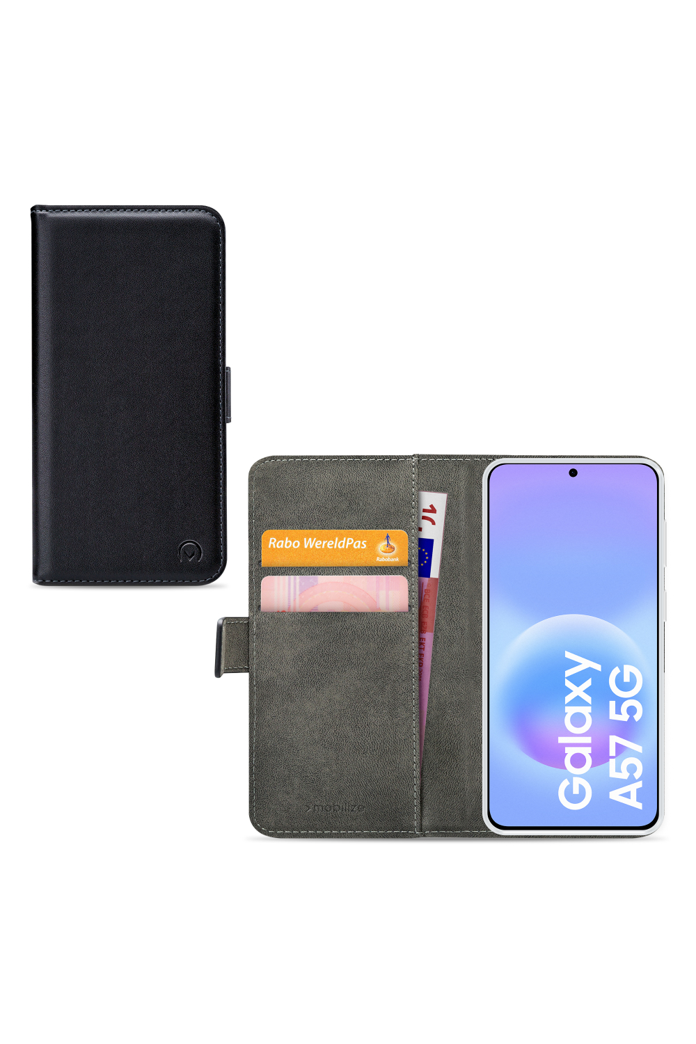 Mobilize Classic Gelly Wallet Book Case Samsung Galaxy A57 5G Black