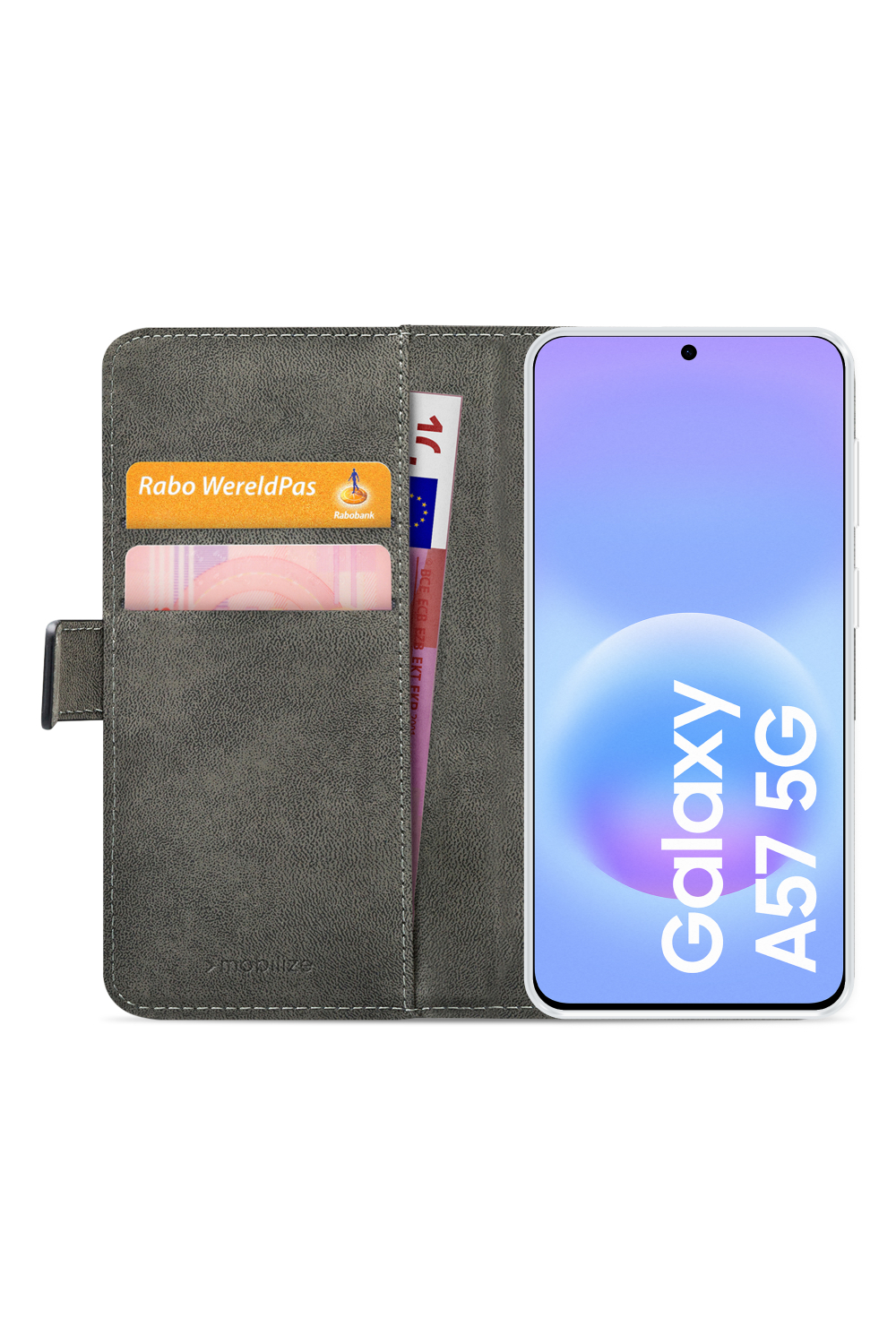 Mobilize Classic Gelly Wallet Book Case Samsung Galaxy A57 5G Black - Afbeelding 4