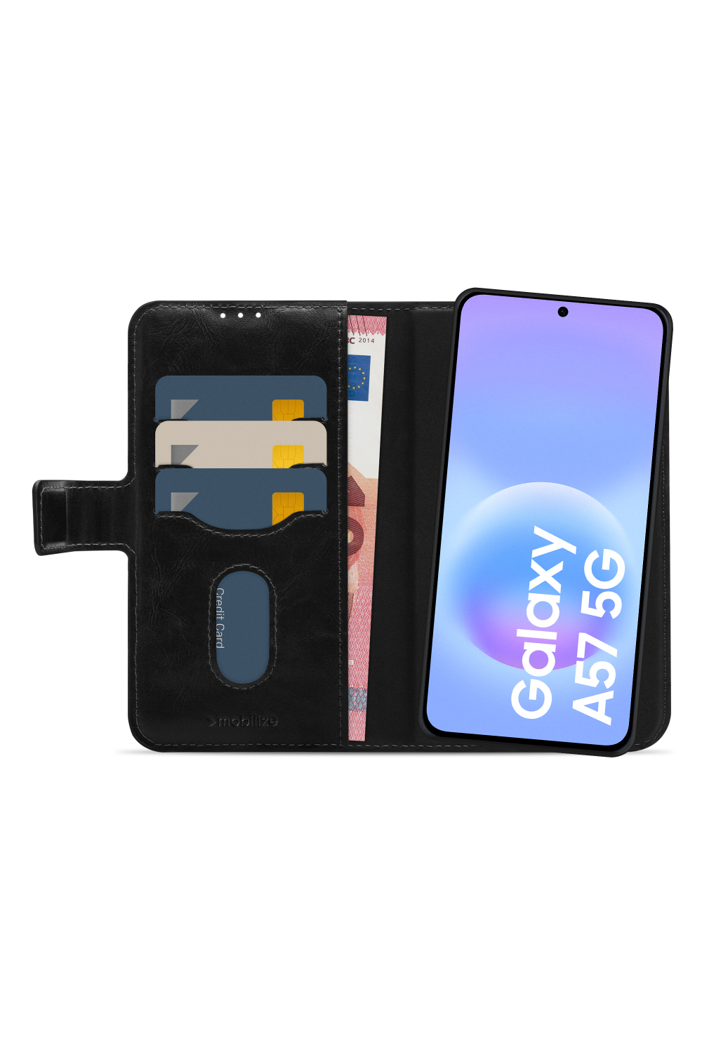 Mobilize 2In1 Magnet Gelly Wallet Case Samsung Galaxy A57 5G Black - Afbeelding 3