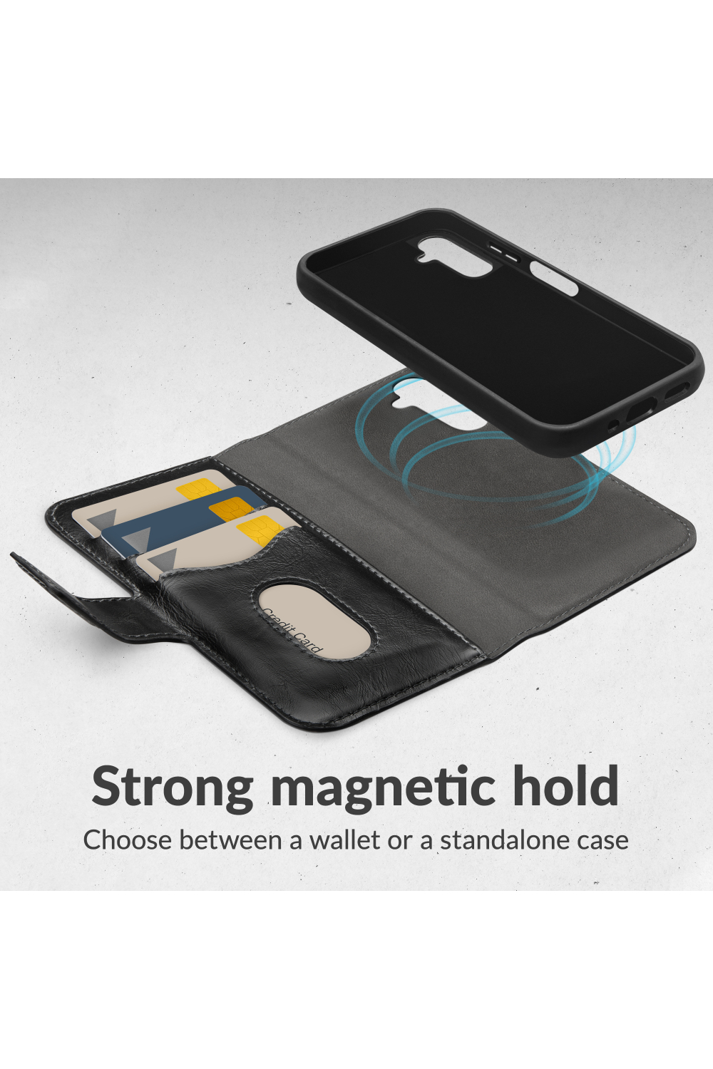 My Style 2In1 Magnet Gelly Wallet Case Samsung Galaxy A57 5G Black - Afbeelding 5