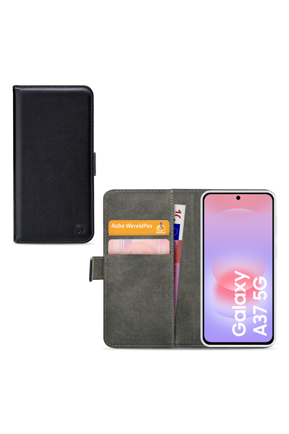 Mobilize Classic Gelly Wallet Book Case Samsung Galaxy A37 5G Black