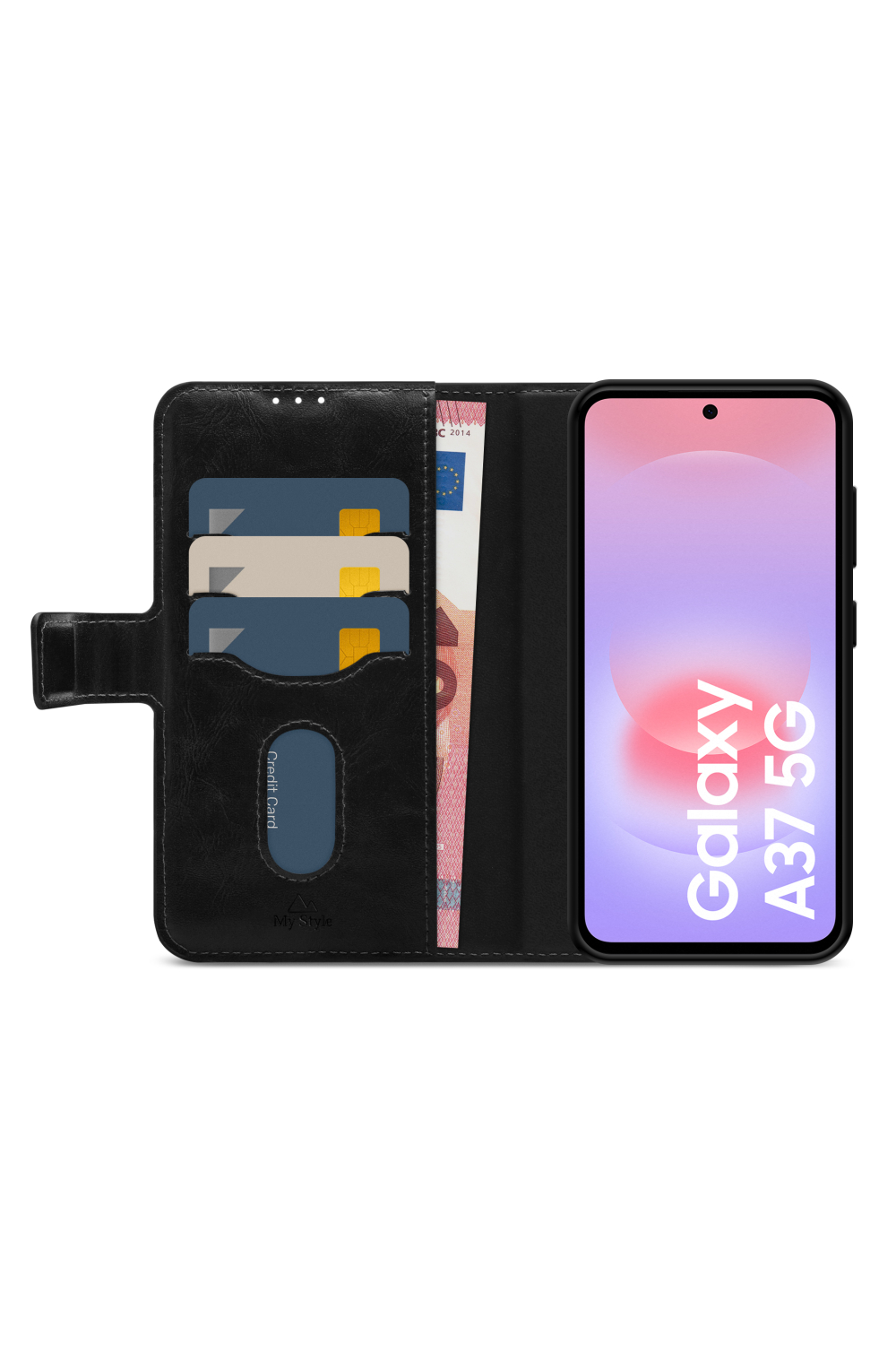 My Style 2In1 Magnet Gelly Wallet Case Samsung Galaxy A37 5G Black