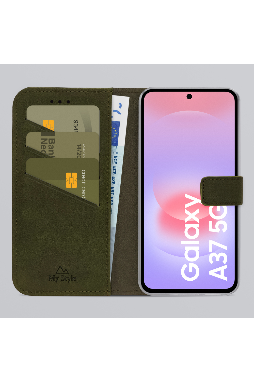 My Style Flex Wallet For Samsung Galaxy A37 5G Forest Green - Afbeelding 2