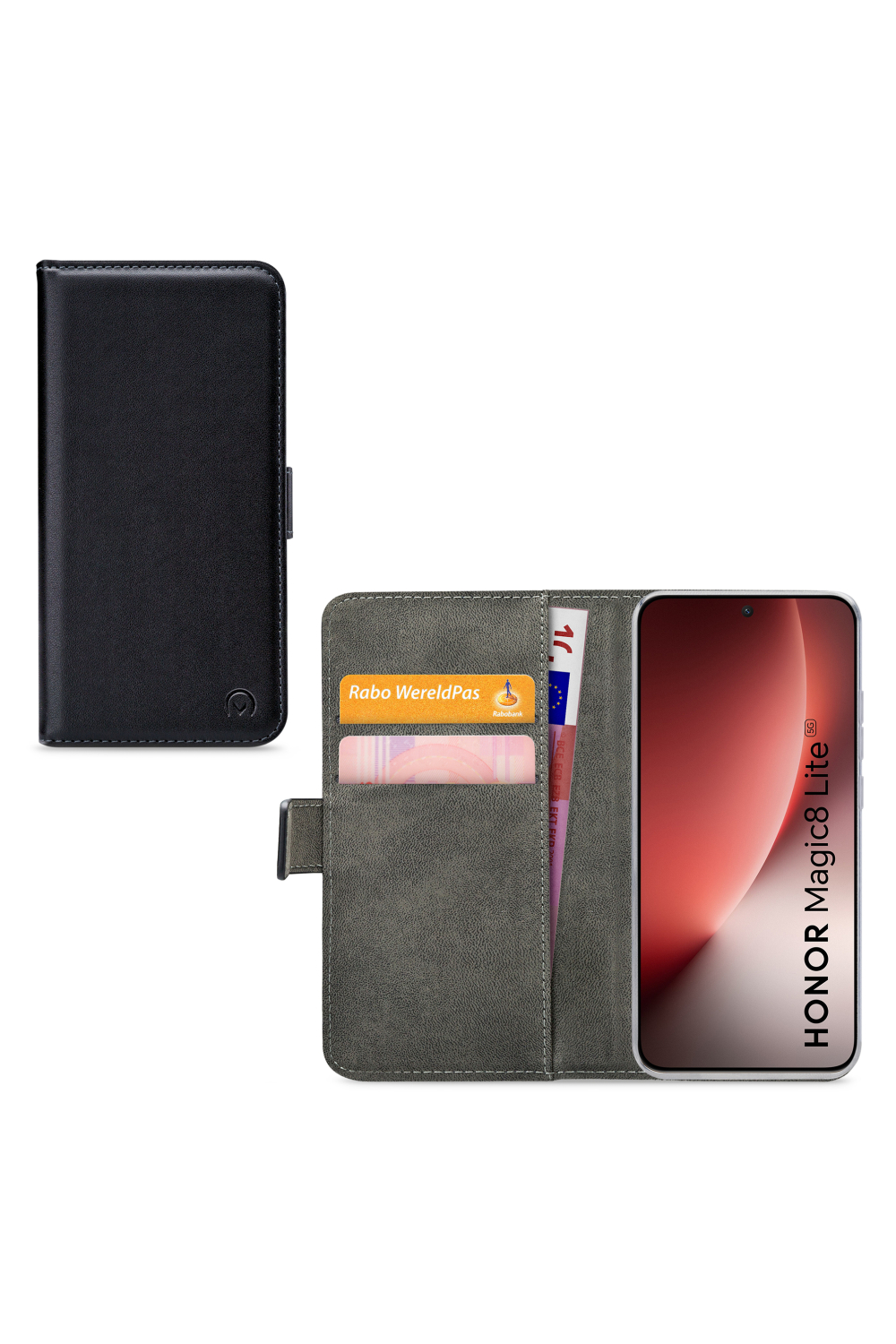 Mobilize Classic Gelly Wallet Book Case Honor Magic8 Lite Black