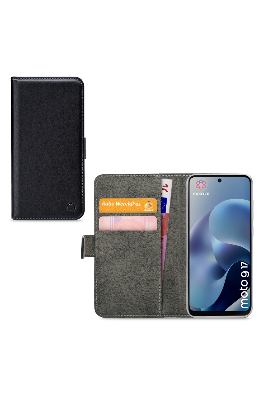 Mobilize Classic Gelly Wallet Book Case Motorola Moto G17/G17 Power Black