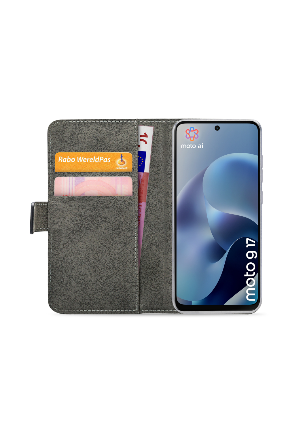 Mobilize Classic Gelly Wallet Book Case Motorola Moto G17/G17 Power Black - Afbeelding 3