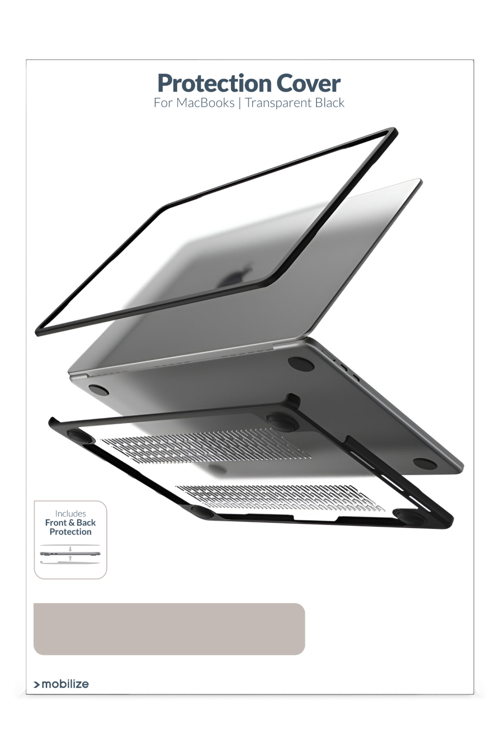 Mobilize Protection Cover For Apple Macbook Neo 13Inch (2026) Transparent Black - Afbeelding 11
