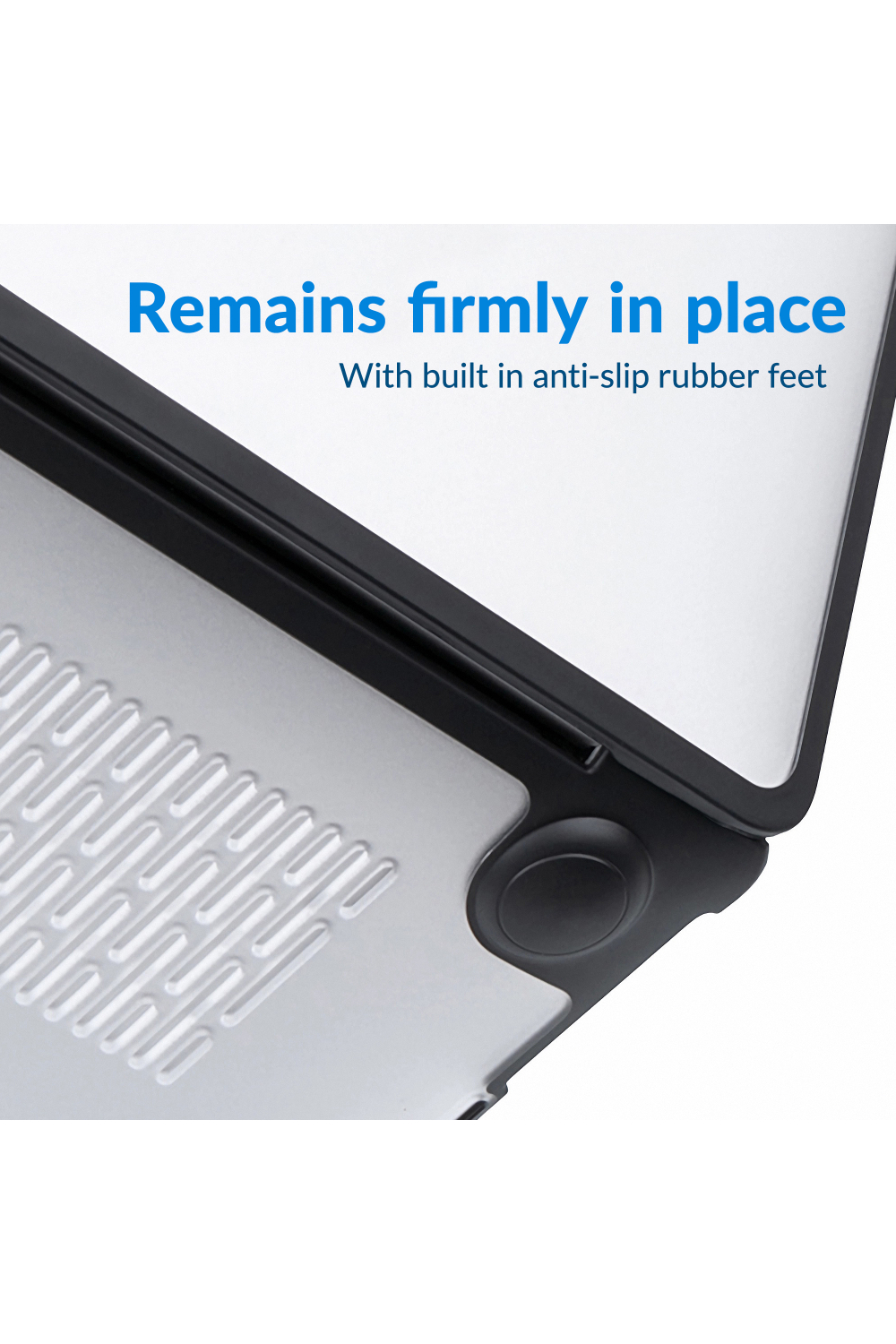 Mobilize Protection Cover For Apple Macbook Neo 13Inch (2026) Transparent Black - Afbeelding 4