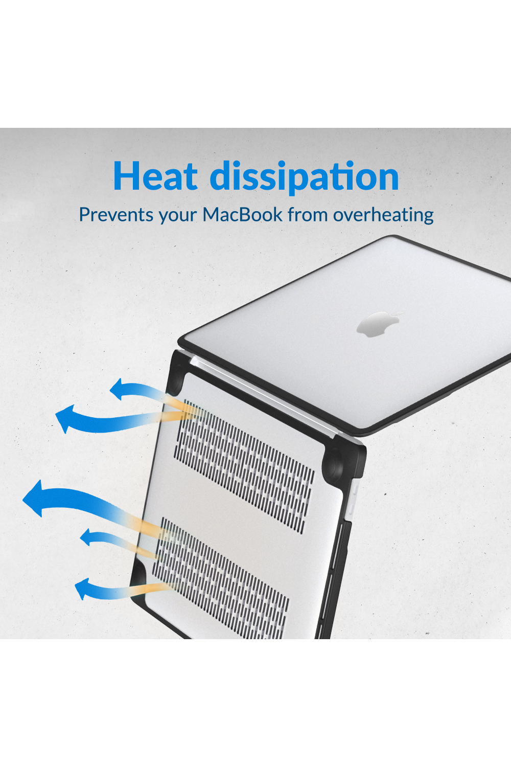 Mobilize Protection Cover For Apple Macbook Neo 13Inch (2026) Transparent Black - Afbeelding 5