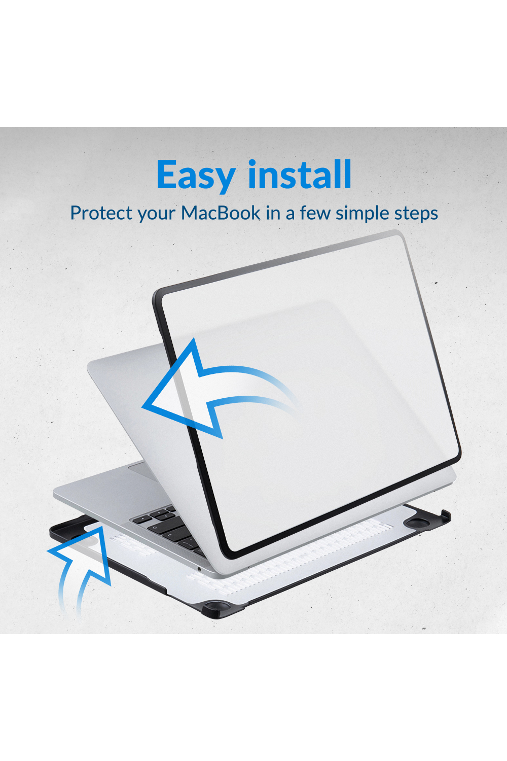 Mobilize Protection Cover For Apple Macbook Neo 13Inch (2026) Transparent Black - Afbeelding 6