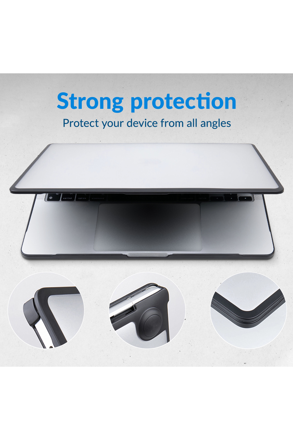Mobilize Protection Cover For Apple Macbook Neo 13Inch (2026) Transparent Black - Afbeelding 8