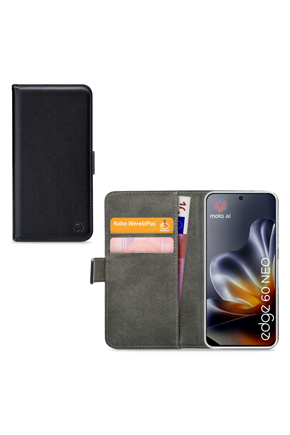 Mobilize Classic Gelly Wallet Book Case Motorola Edge 60 Neo Black