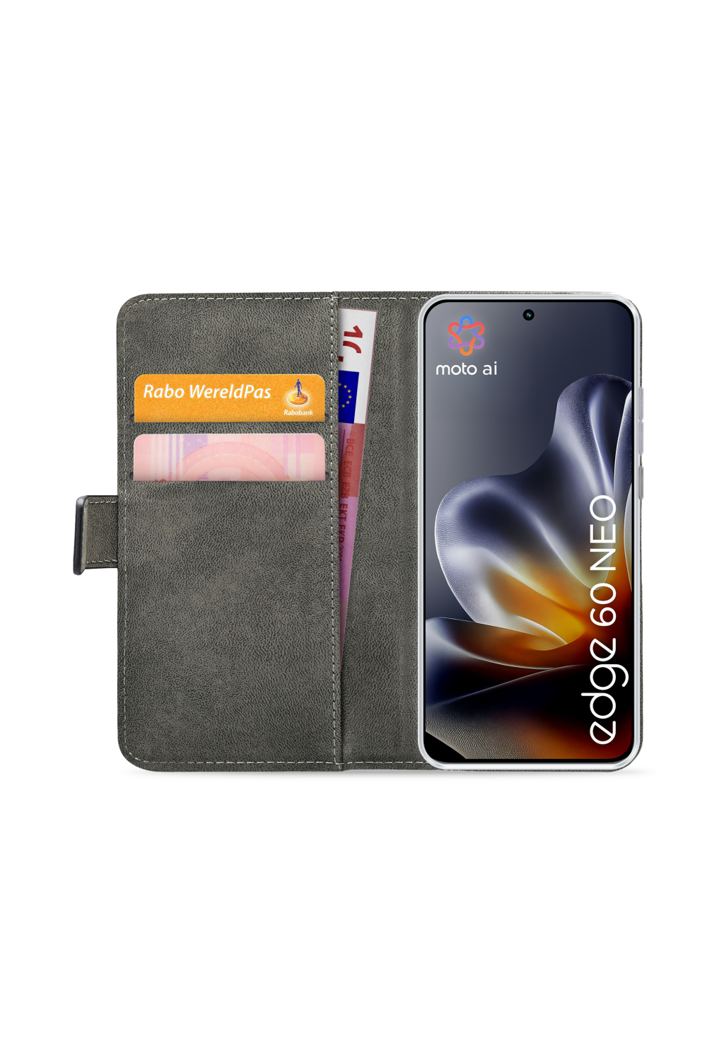 Mobilize Classic Gelly Wallet Book Case Motorola Edge 60 Neo Black - Afbeelding 3