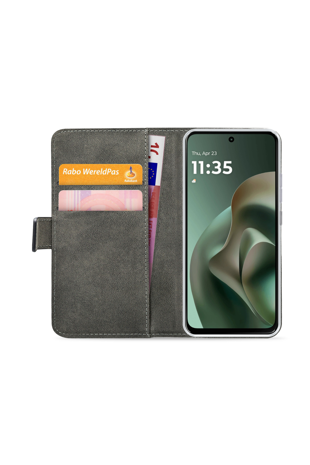 Mobilize Classic Gelly Wallet Book Case Motorola Moto G57 Power/G67 Power Black - Afbeelding 3