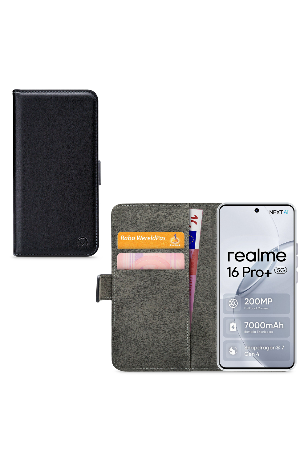 Mobilize Classic Gelly Wallet Book Case Realme 16 Pro+ 5G Black