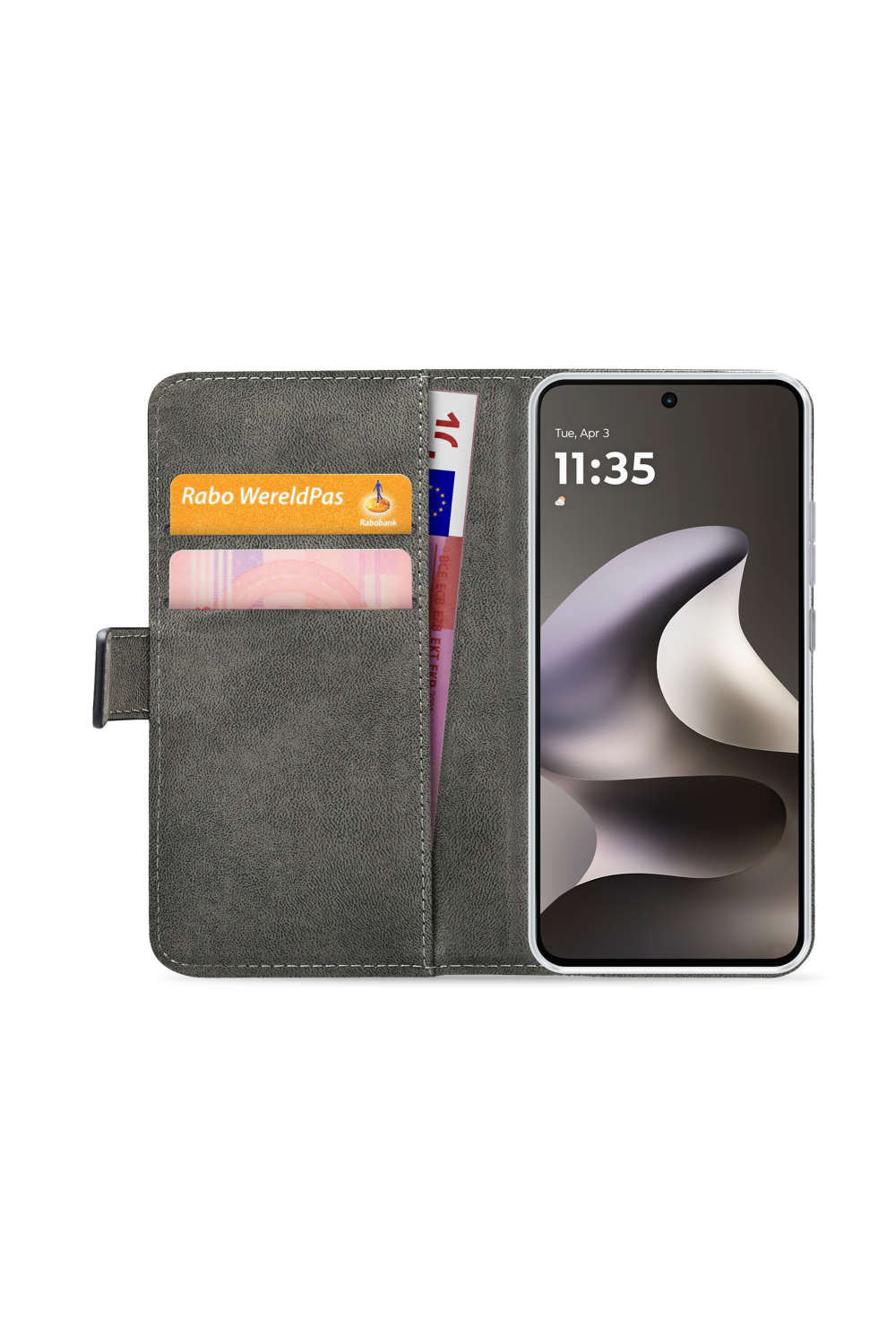 Mobilize Classic Gelly Wallet Book Case Motorola Moto G37 Power/G77 Power Black - Afbeelding 3
