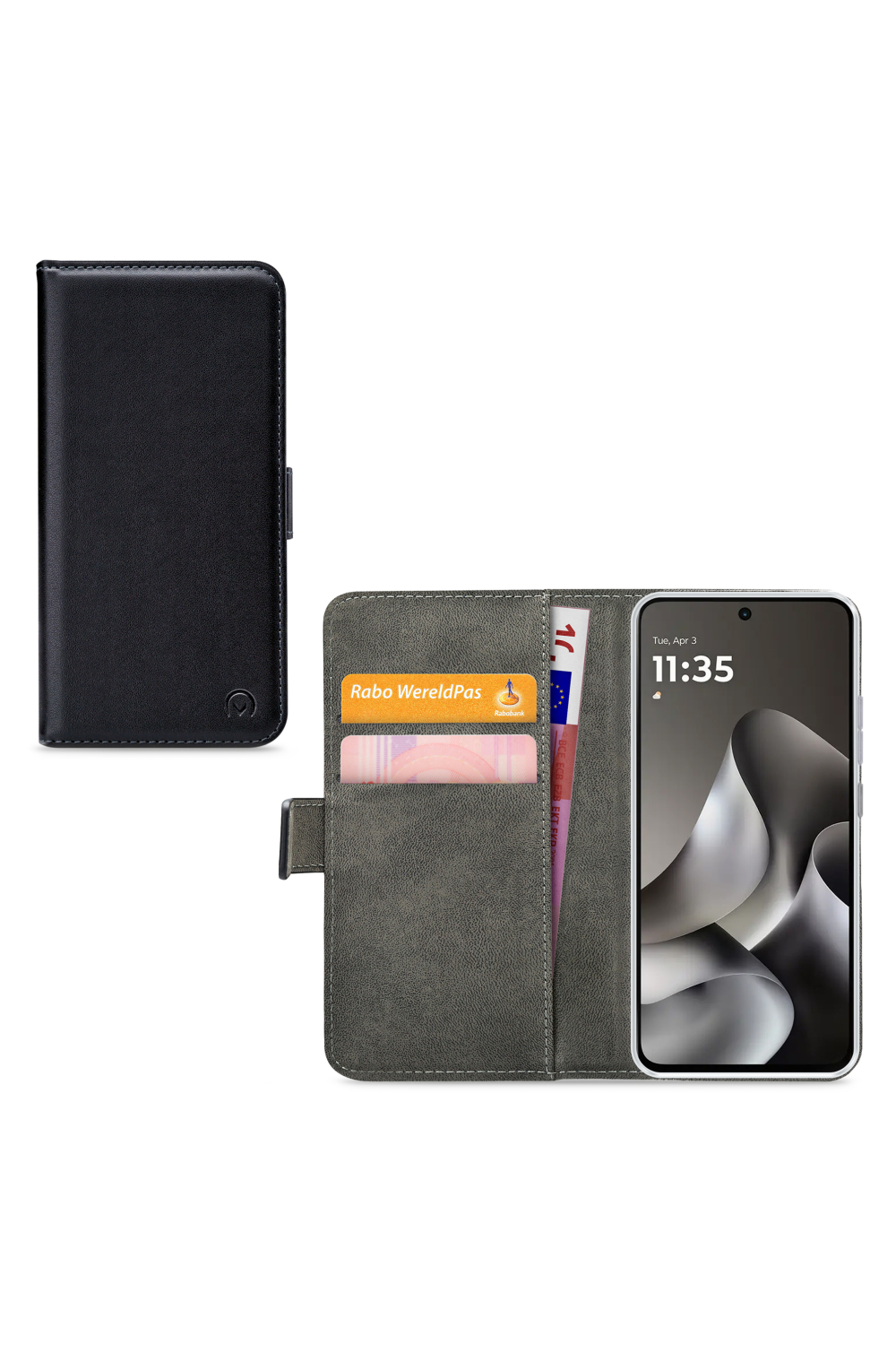 Mobilize Classic Gelly Wallet Book Case Motorola Moto G47 Black