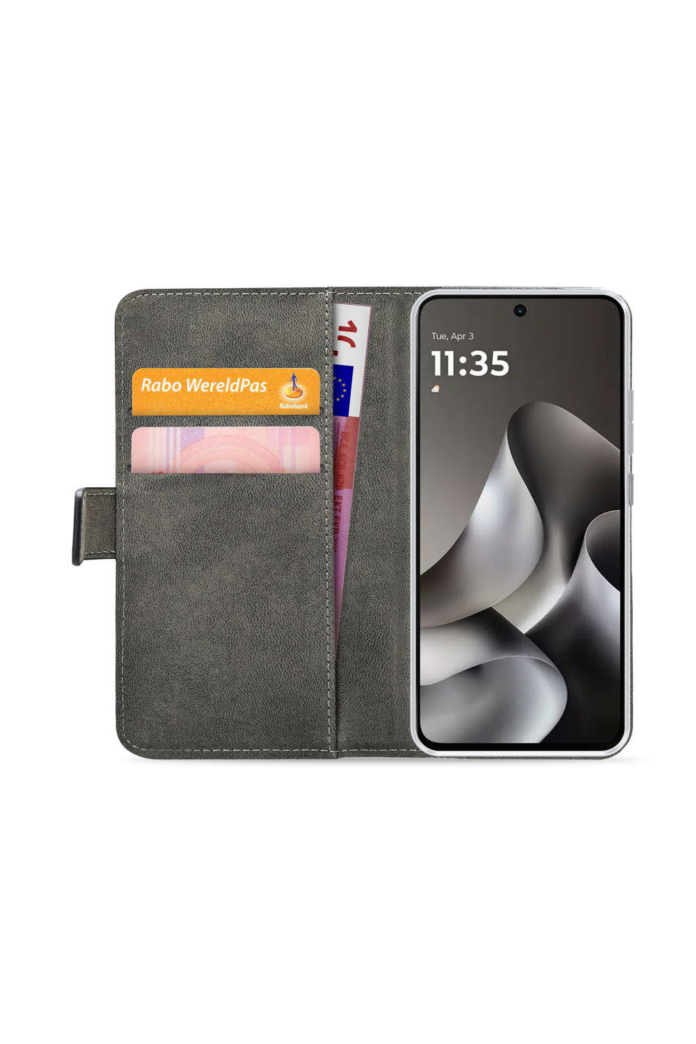 Mobilize Classic Gelly Wallet Book Case Motorola Moto G47 Black - Afbeelding 3