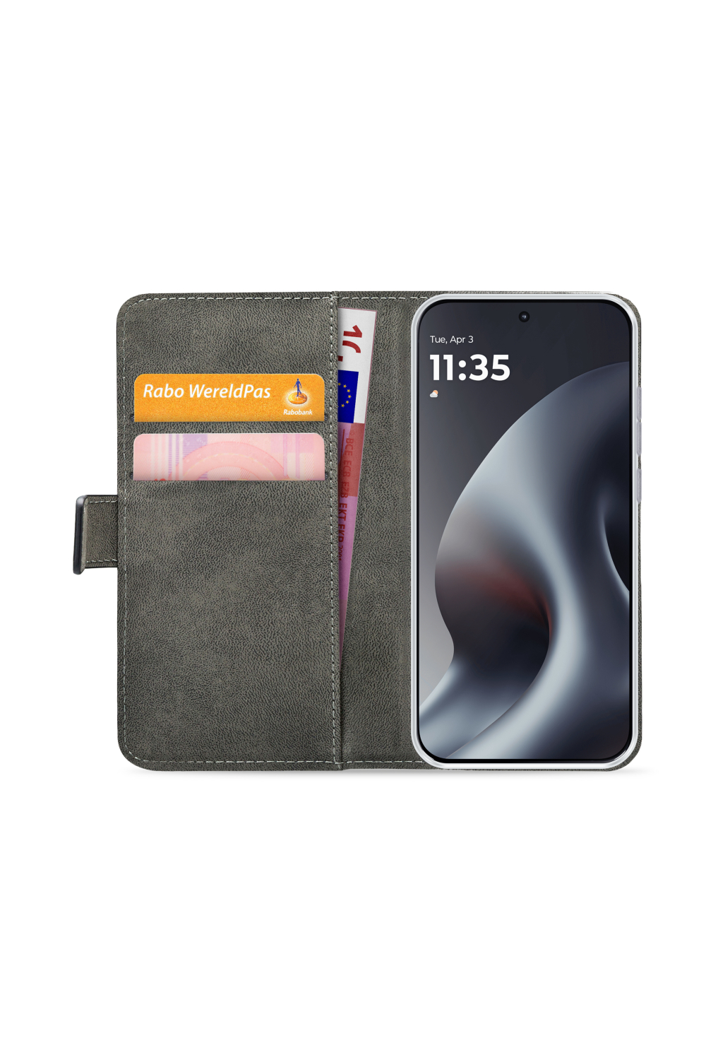 Mobilize Classic Gelly Wallet Book Case Motorola Moto G87 Black - Afbeelding 3