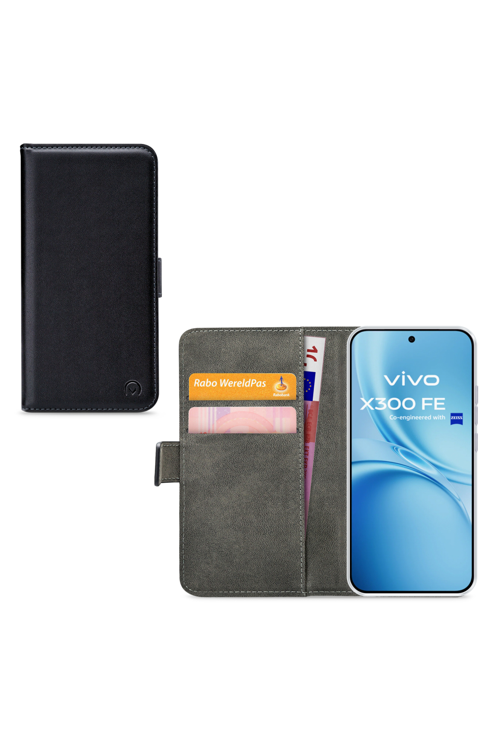 Mobilize Classic Gelly Wallet Book Case Vivo X300 Fe Black