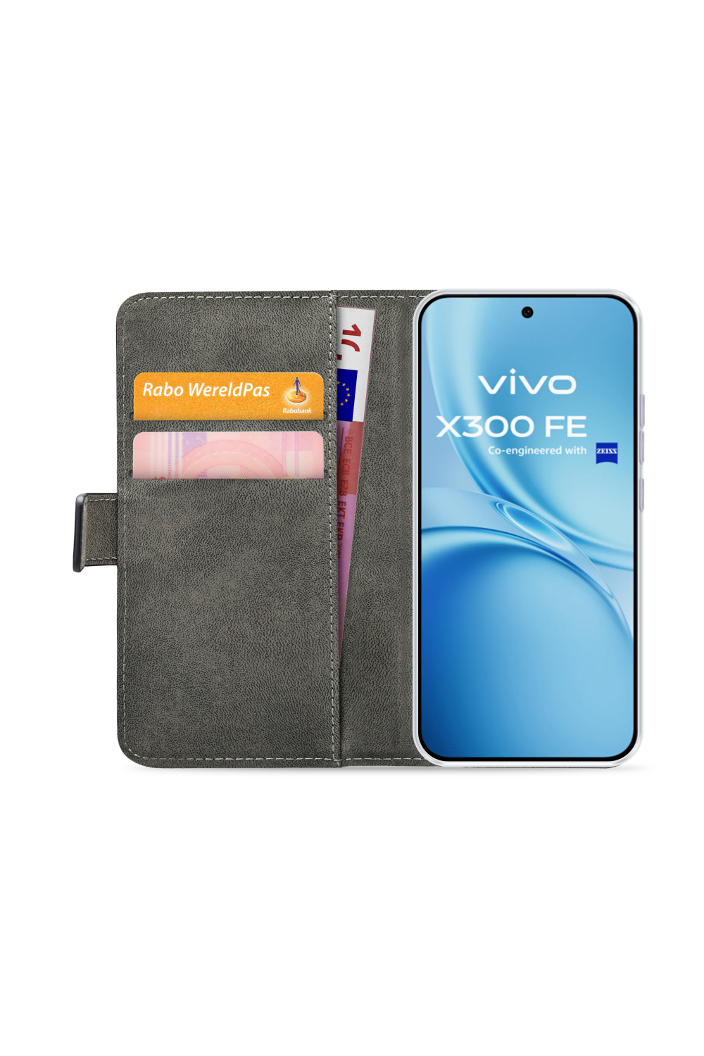 Mobilize Classic Gelly Wallet Book Case Vivo X300 Fe Black - Afbeelding 3