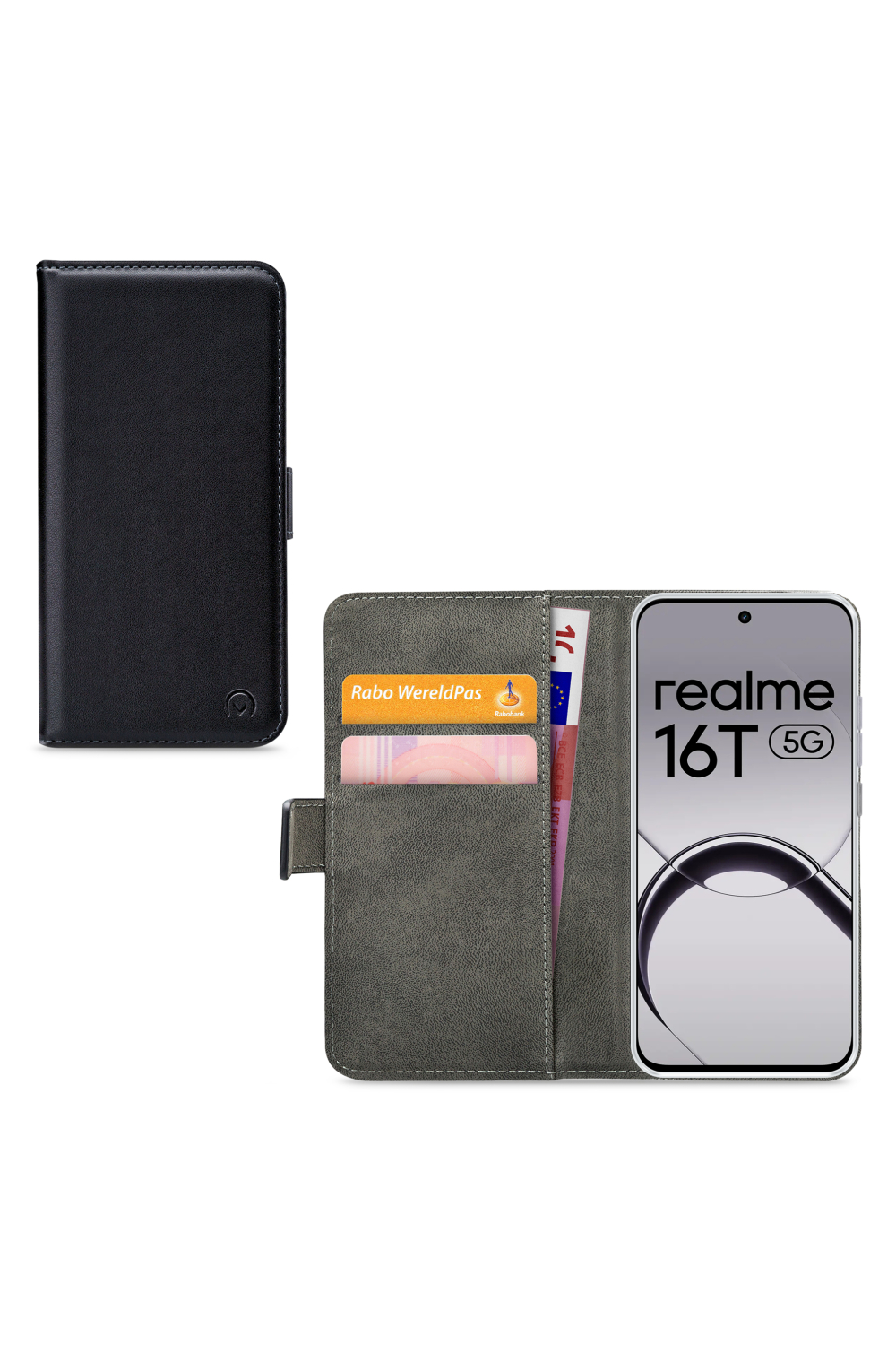 Mobilize Classic Gelly Wallet Book Case Realme 16T 5G Black