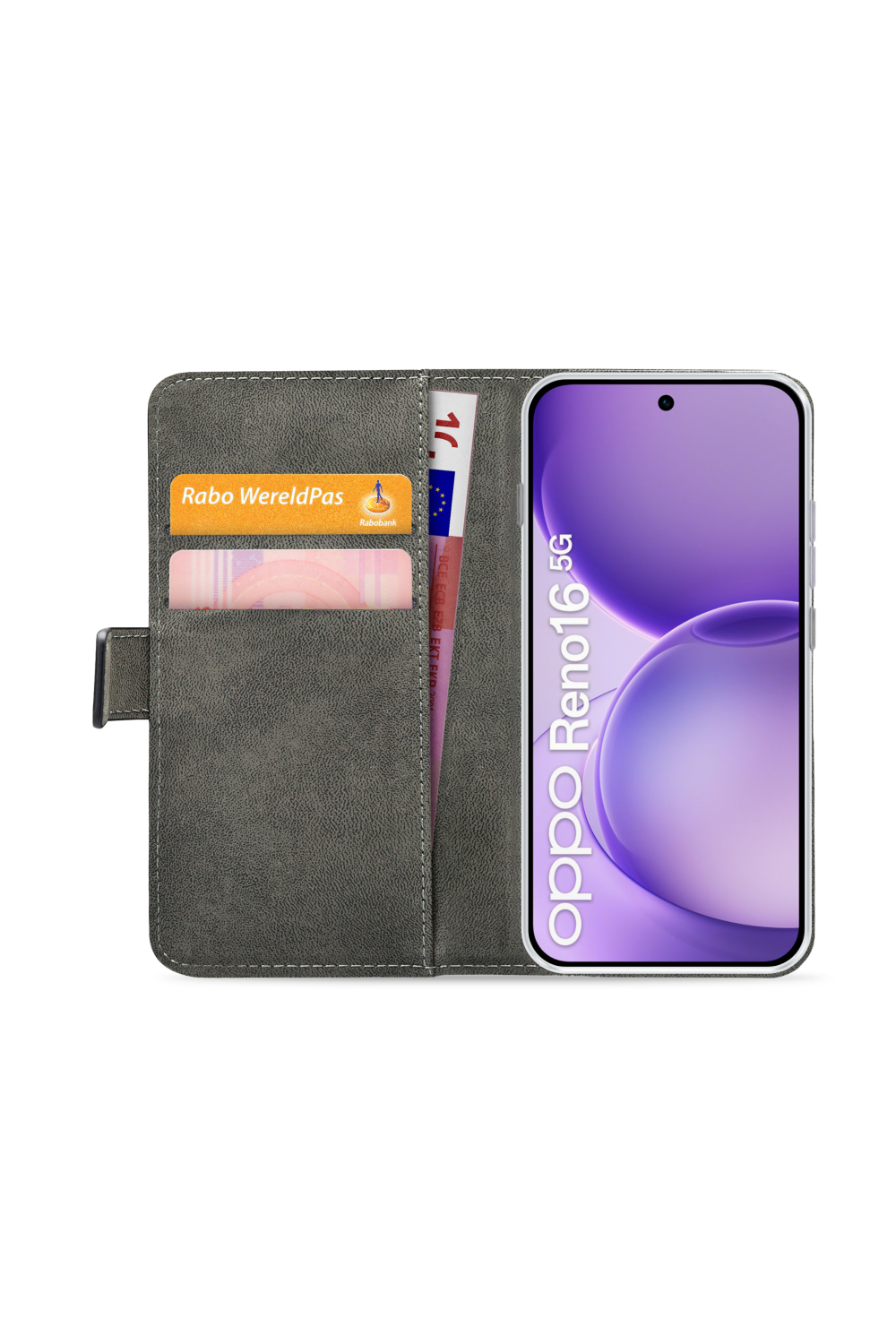 Mobilize Classic Gelly Wallet Book Case Oppo Reno16 5G Black - Afbeelding 3