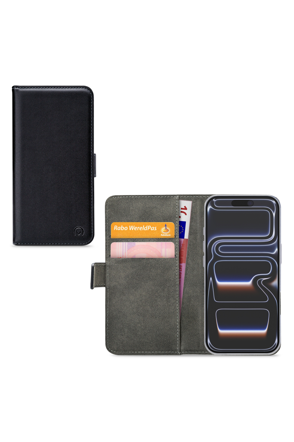 Mobilize Classic Gelly Wallet Book Case Apple Iphone 17 Pro/18 Pro Black