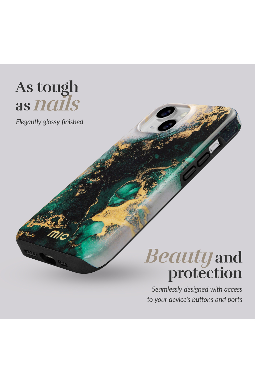 Mio By Mobilize Mio Green Marble Magsafe Compatible For Iphone 17 Pro/18 Pro - Afbeelding 2