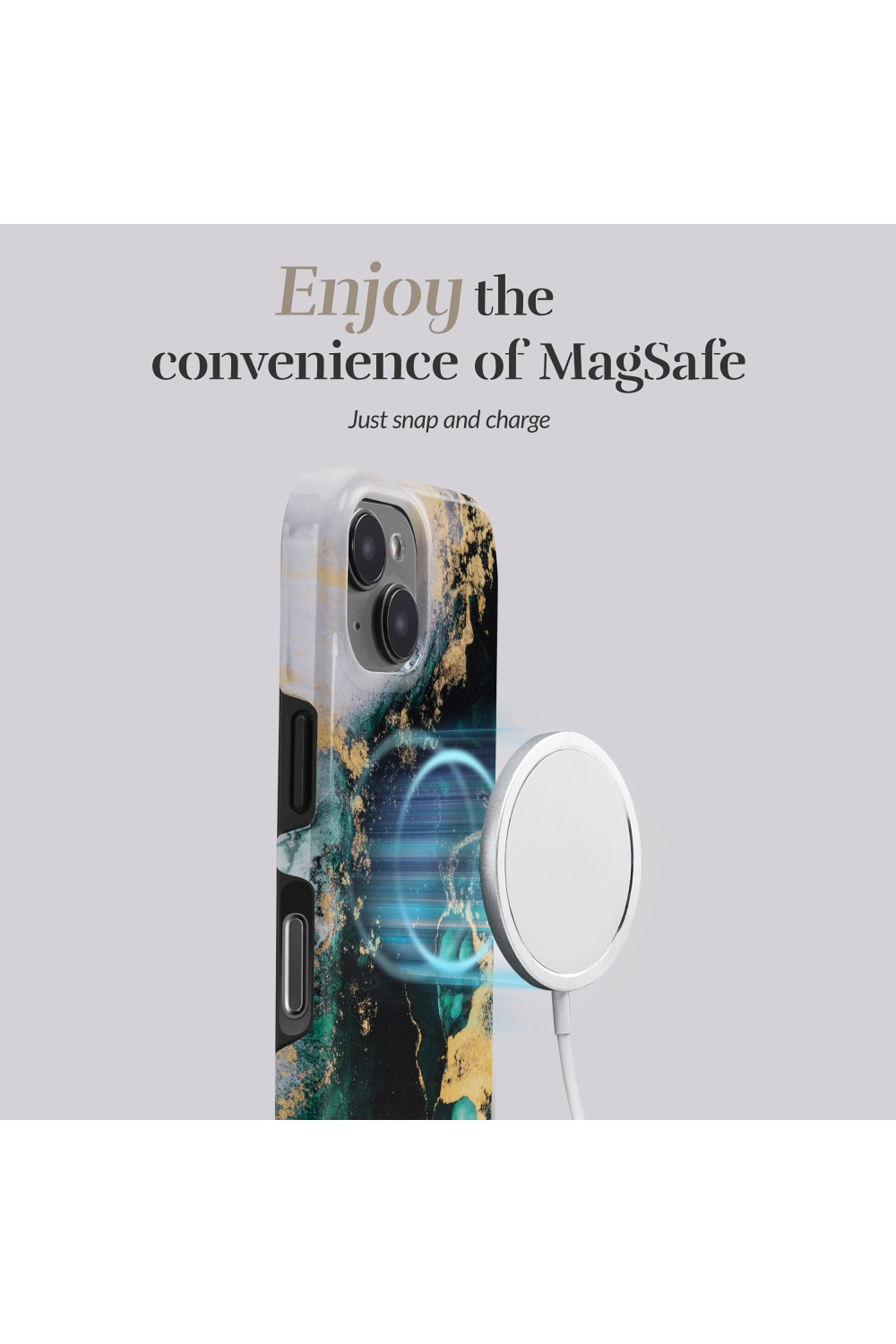 Mio By Mobilize Mio Green Marble Magsafe Compatible For Iphone 17 Pro/18 Pro - Afbeelding 3