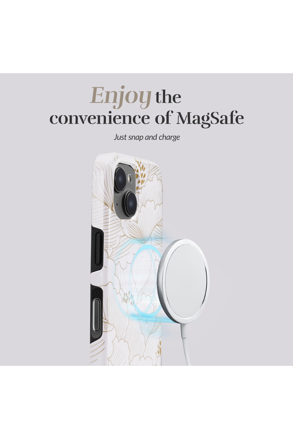 Mio By Mobilize Mio White Roses Magsafe Compatible For Iphone 17 Pro/18 Pro - Afbeelding 3