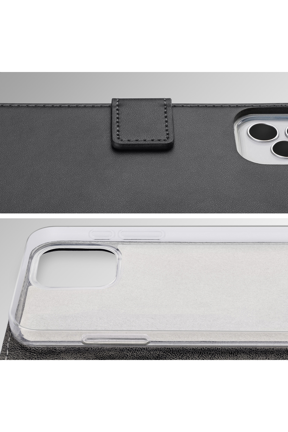 Mobilize Classic Gelly Wallet Book Case Apple Iphone 17 Pro Max/18 Pro Max Black - Afbeelding 5