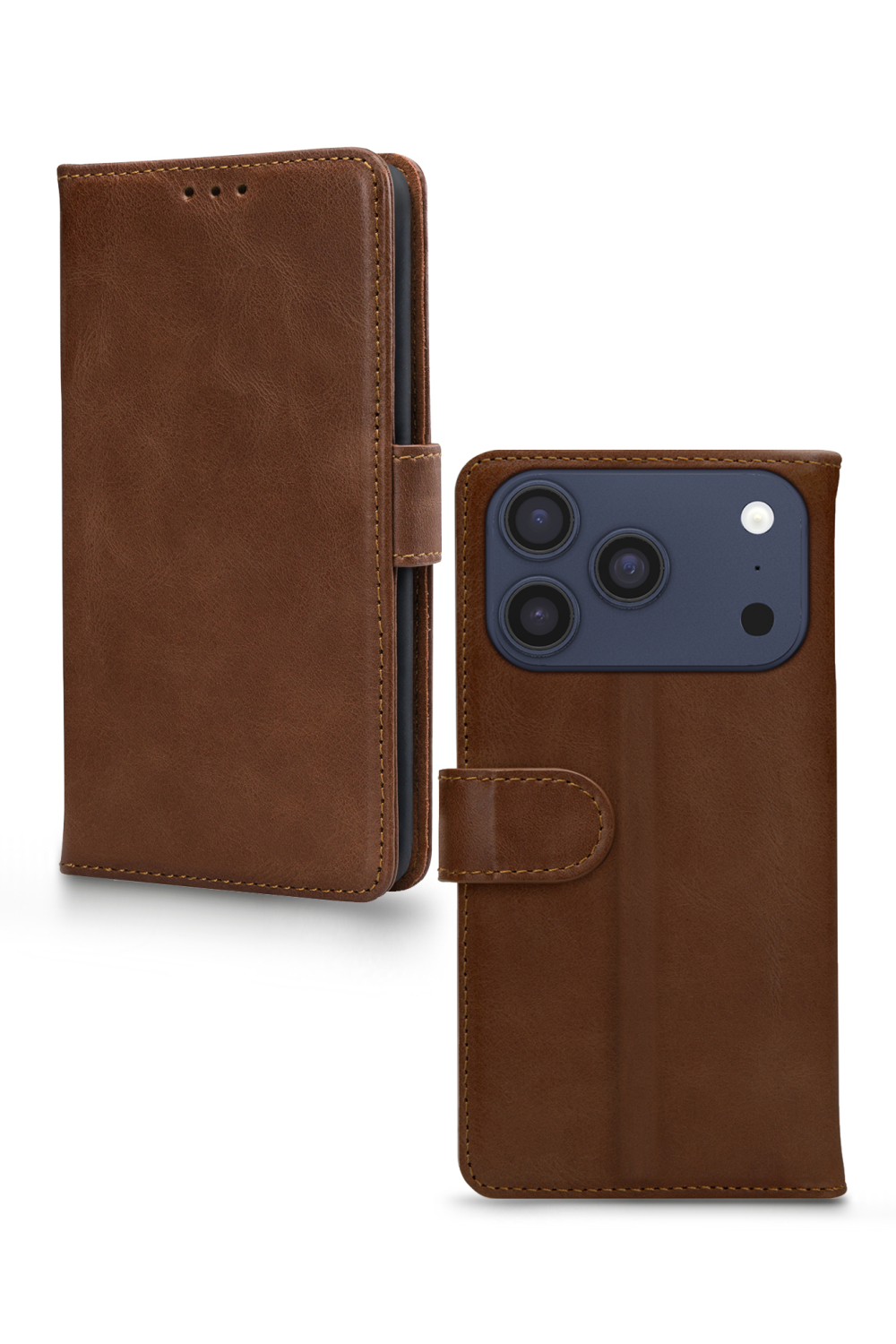 Mobilize Leather Wallet Apple Iphone 17 Pro Max/18 Pro Max Brown - Afbeelding 2