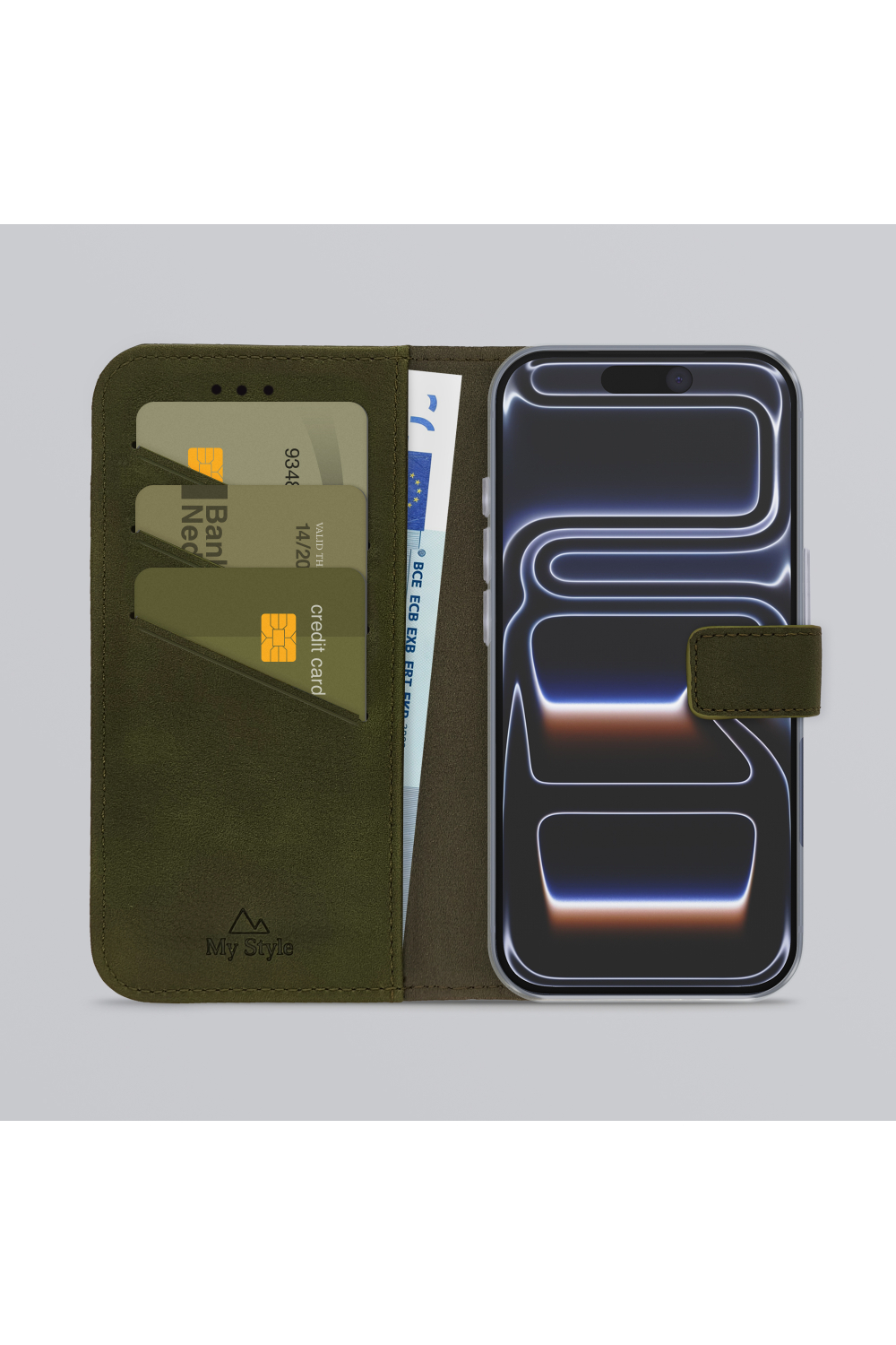 My Style Flex Wallet For Apple Iphone 17 Pro Max/18 Pro Max Forest Green - Afbeelding 2