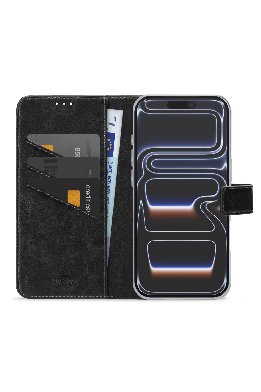 My Style Flex Wallet For Apple Iphone 17 Pro Max/18 Pro Max Black - Afbeelding 2