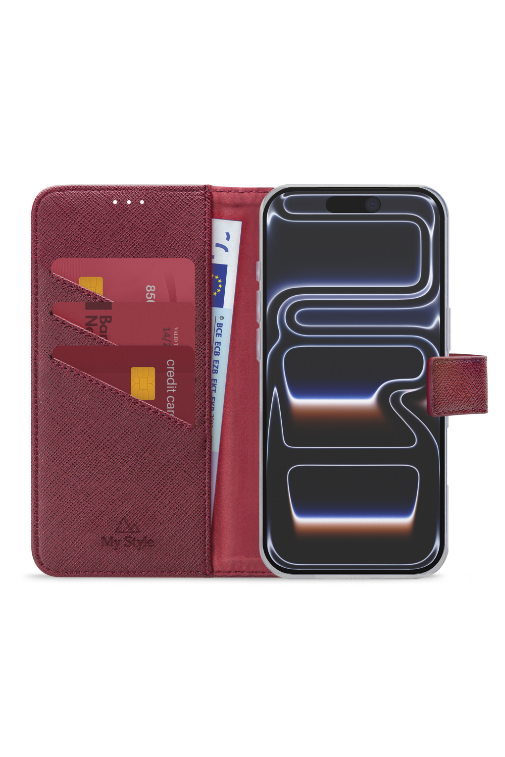 My Style Flex Wallet For Apple Iphone 17 Pro Max/18 Pro Max Bordeaux - Afbeelding 2