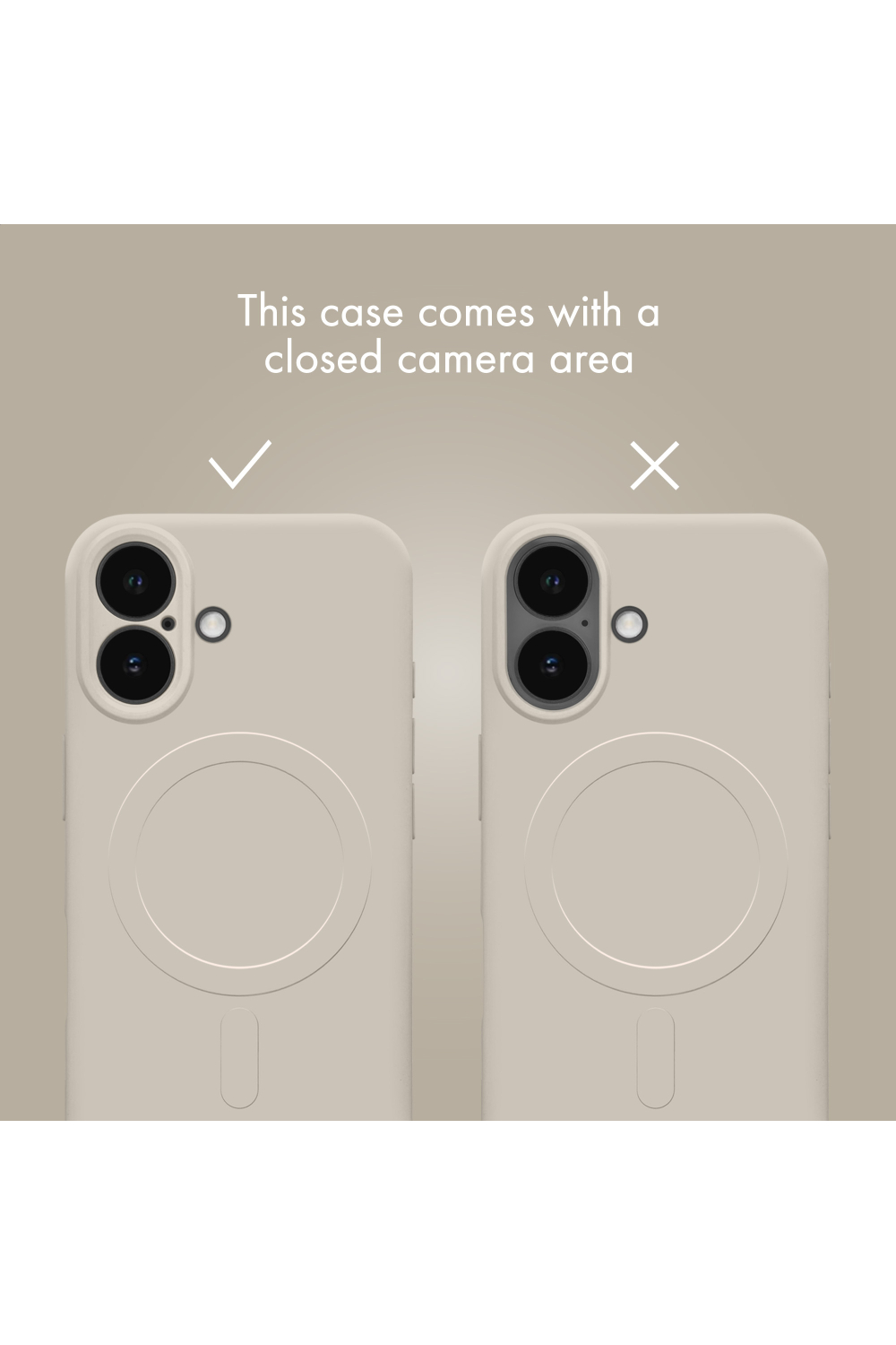 My Style Protective Flex Magsafe Compatible Case For Samsung Galaxy S25 Fe 5G/S26 Fe 5G Antique White - Afbeelding 4