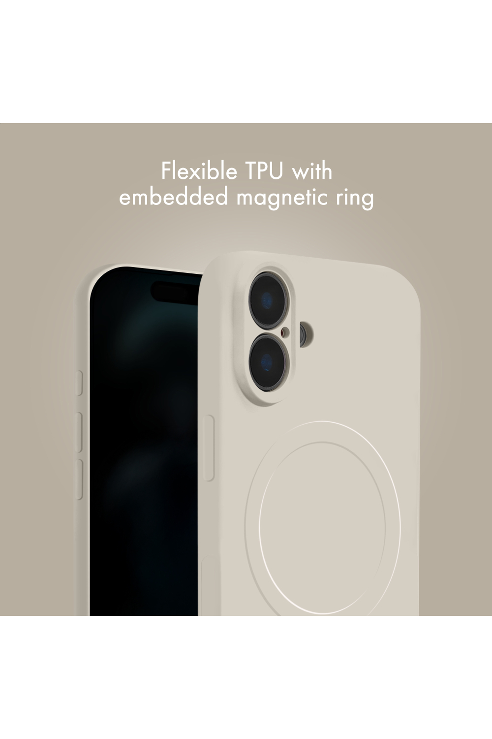 My Style Protective Flex Magsafe Compatible Case For Samsung Galaxy S25 Fe 5G/S26 Fe 5G Antique White - Afbeelding 6