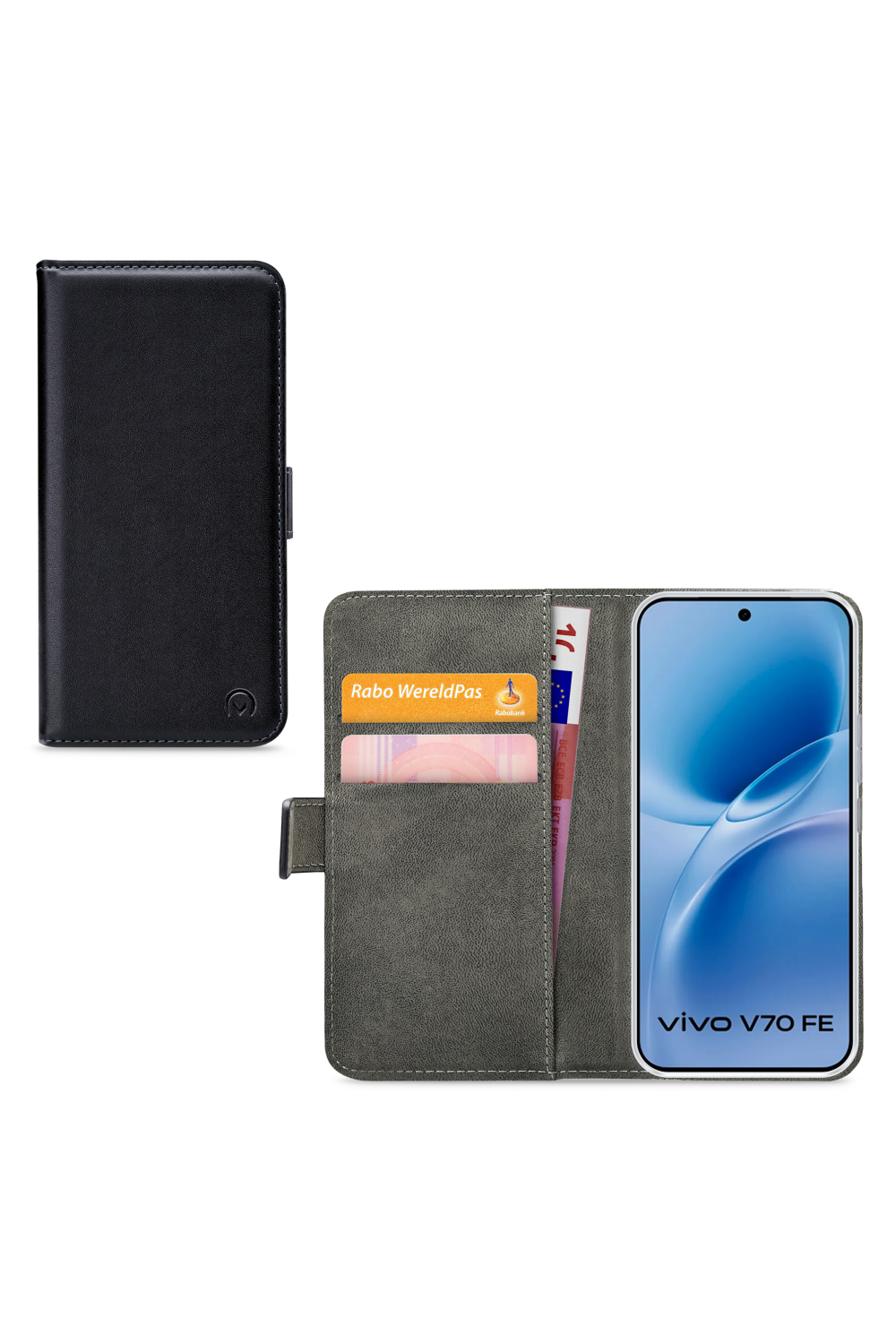 Mobilize Classic Gelly Wallet Book Case Vivo V70 Fe 5G Black